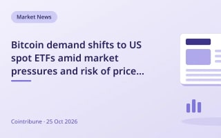 Bitcoin demand shifts to US spot ETFs amid mark... - Pluang