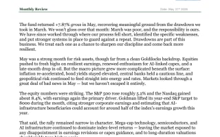 333 Capital Ltd. - May Monthly Review 
