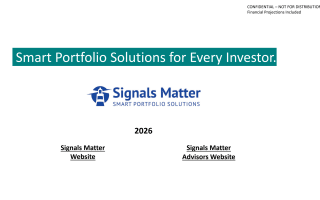 Signals Matter Investor Presentation - August 2026