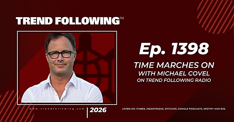 Ep. 1398: Time Marches On with Michael Covel on Trend Following Radio