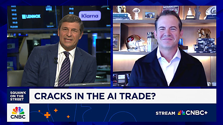 AI valuations are high but no dotcom bubble, says Bessemer Venture
Partners' Byron Deeter - CNBC