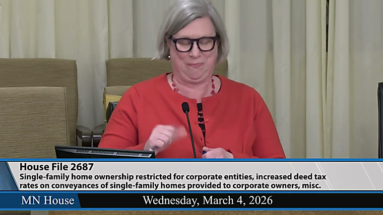 Bill aims to curb private equity purchases of single-family homes -
Session Daily - Minnesota House of Representatives (.gov)