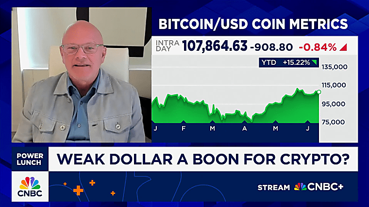 Bitcoin has become an institutionalized macro asset, says Galaxy
Digital CEO Mike Novogratz - CNBC
