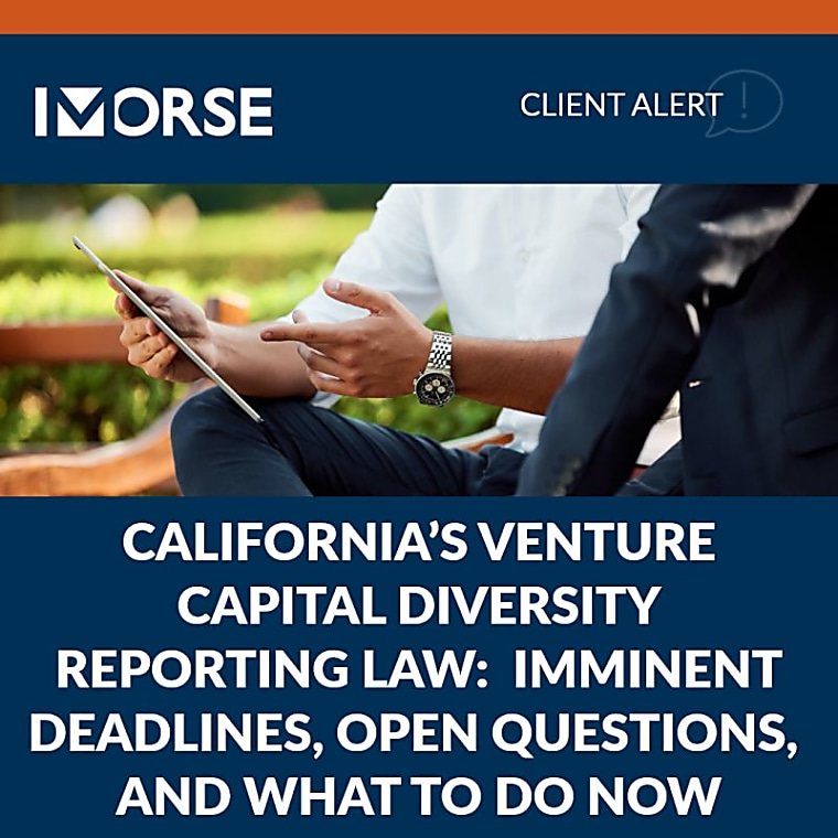 California Activates Mandatory Venture Capital Demographic Reporting
Program: April 1 Deadline Approaching - JD Supra