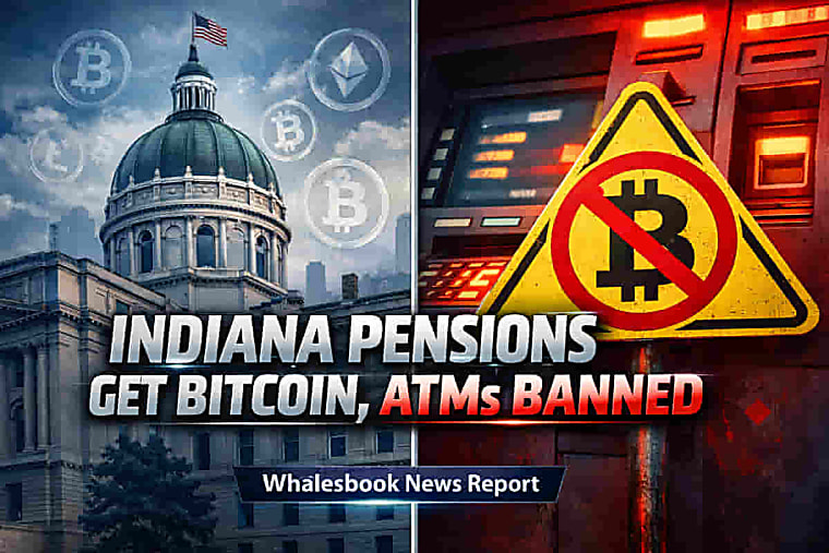 Indiana Embraces Pension Crypto, Bans ATMs Amid Fraud Surge -
Whalesbook