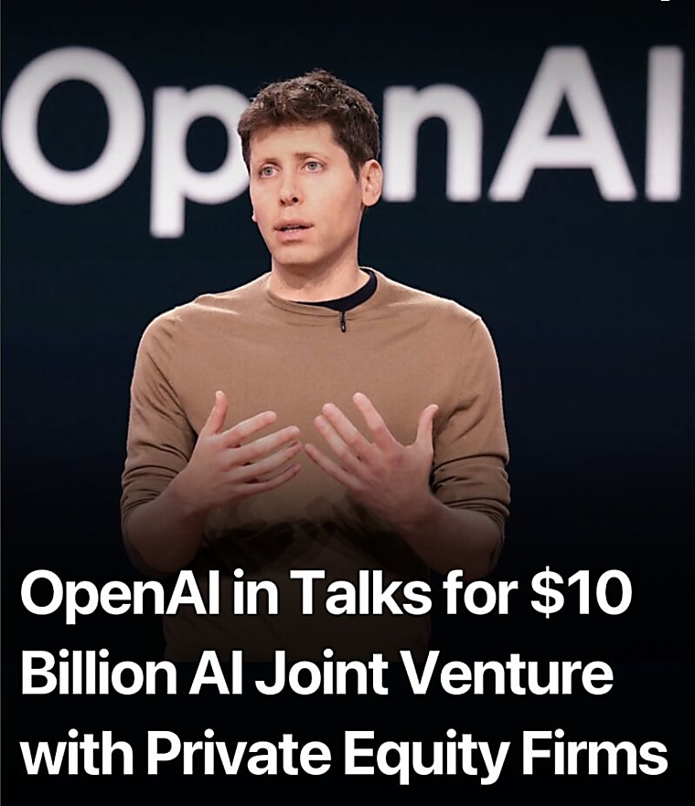OpenAI in talks with private equity for $10 billion deal - Business
Post