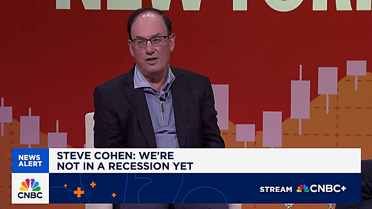 Point72's Steve Cohen at Sohn conference: We're not in a recession yet
- CNBC