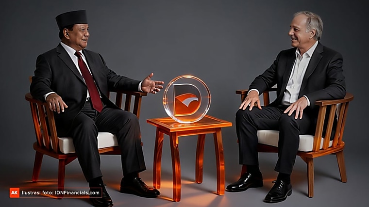 Prabowo Subianto and Ray Dalio discuss strengthening Danantara -
IDNFinancials.com