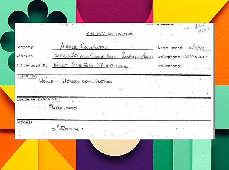 Sequoia Capital publishes unique 1977 Apple investment memo -
applemust.com