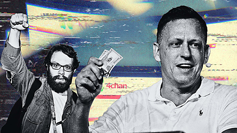 The Neo-Nazi enforcer who helped build Peter Thiel's online influence
empire