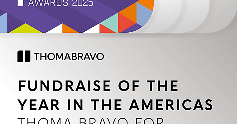Thoma Bravo Wins PEI Award for Fundraise of the Year in the Americas -
Thoma Bravo