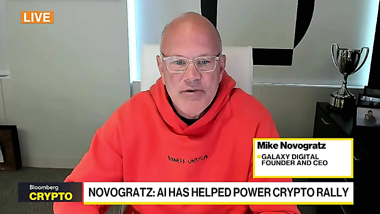 Watch Mike Novogratz Says AI Helped Power Crypto Rally - Bloomberg