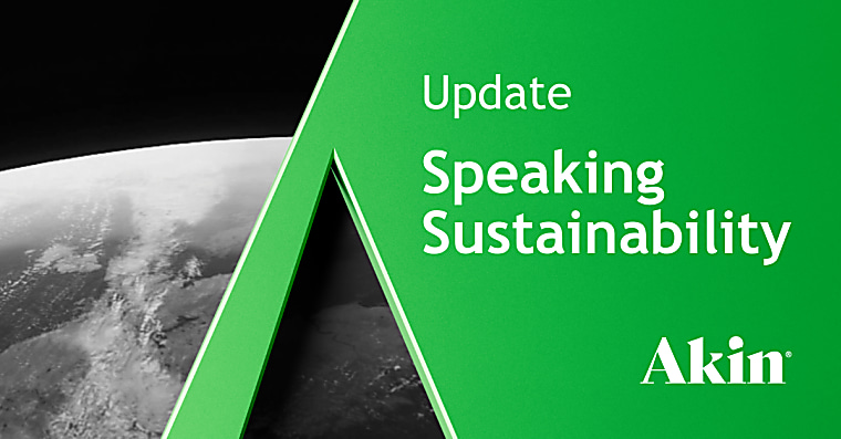 Speaking Sustainability - Legal & Regulatory Updates - January 2026