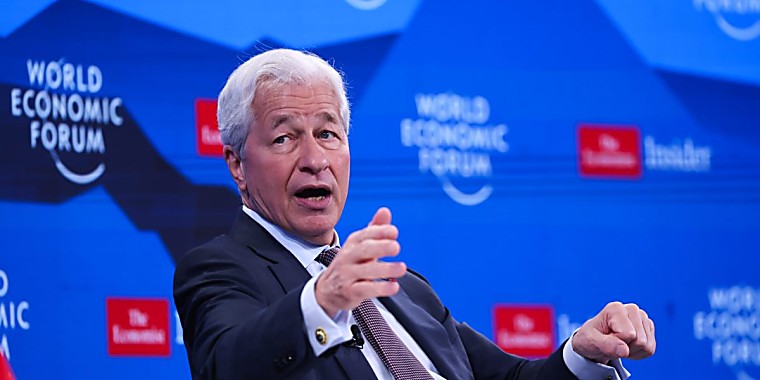 Jamie Dimon tells Davos: 'You didn't do a particularly good job making
the world a better place'