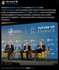 CFTC chair teases crypto perpetual futures in ‘the next month or so‘ - TradingView