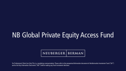 NB Global Private Equity Access Fund - Neuberger Berman