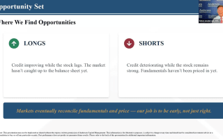 Peter Andersen Video: "Think Like A Bond Investor, Invest Like An Equity Manager"
